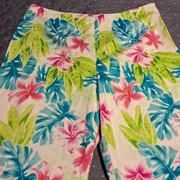 Eric Casual tropical capri pants size 8 - Picture 2 of 7